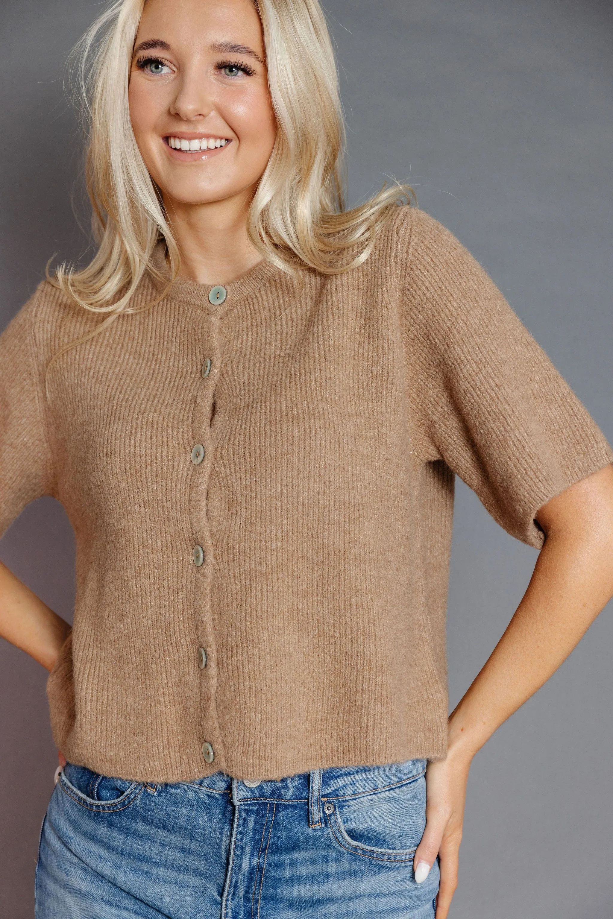 Alexia Cardigan in Camel