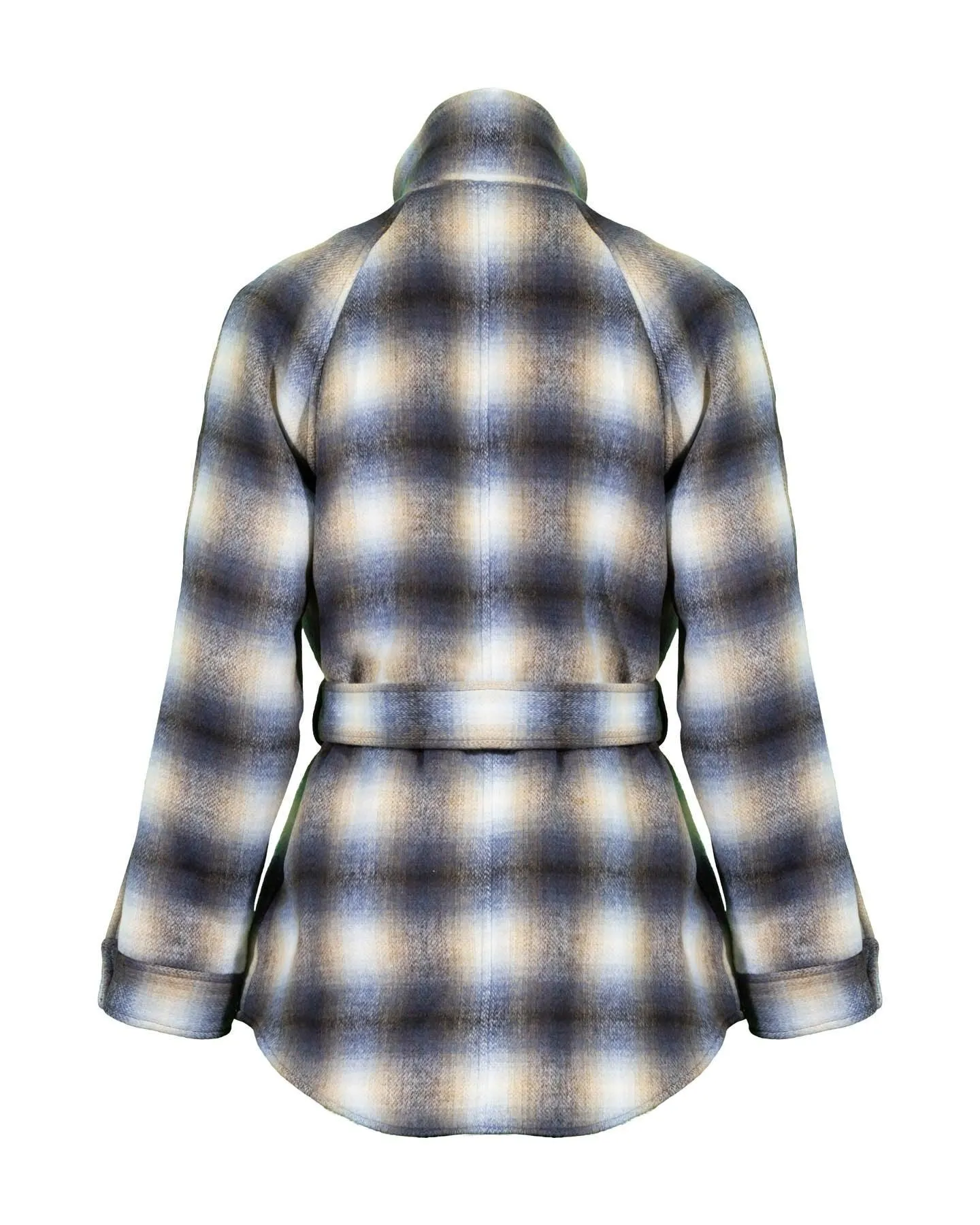 Amari Ombre Plaid Coat