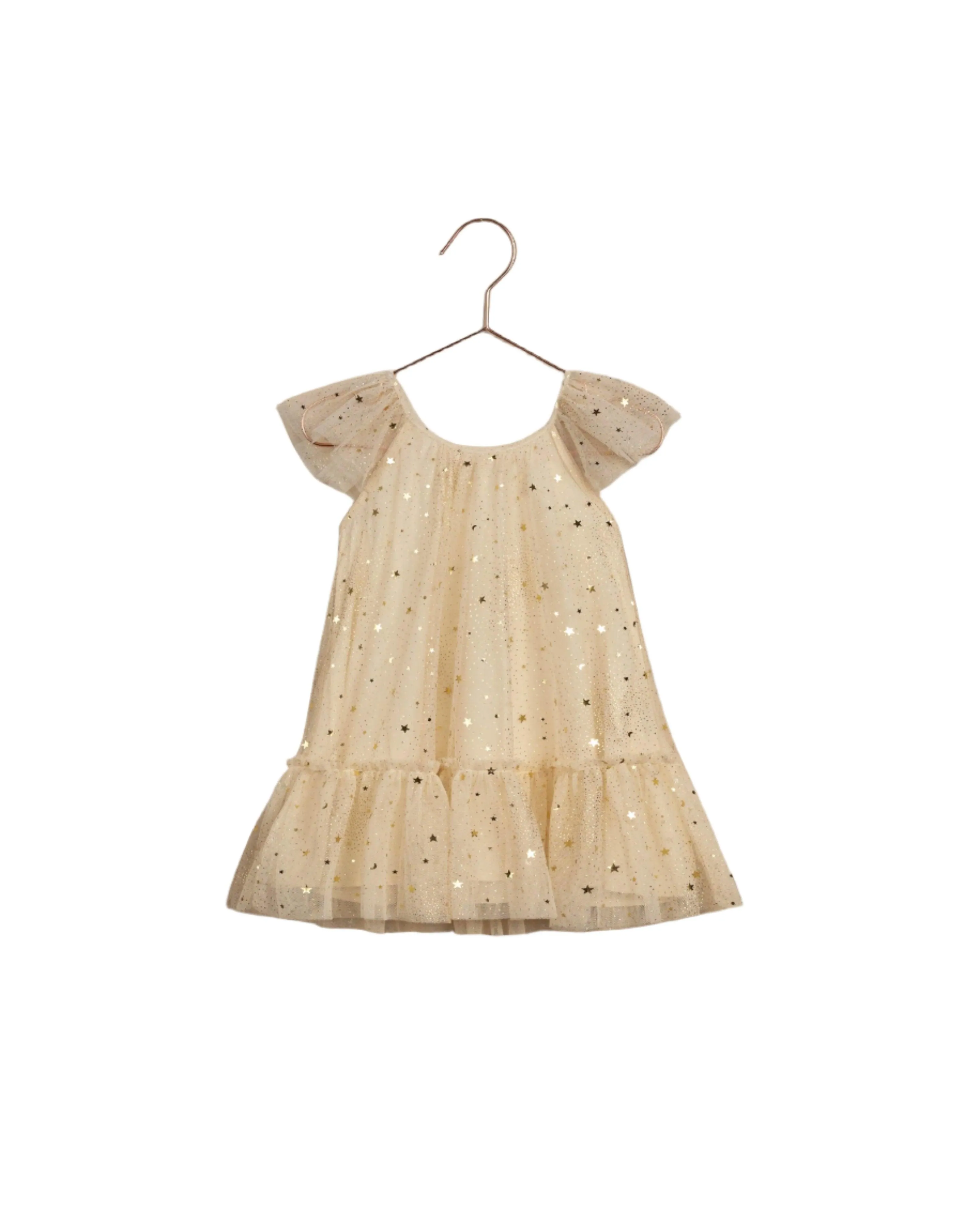 Baby Girls Dresses | Edie Dress - Champagne Stars | Noralee