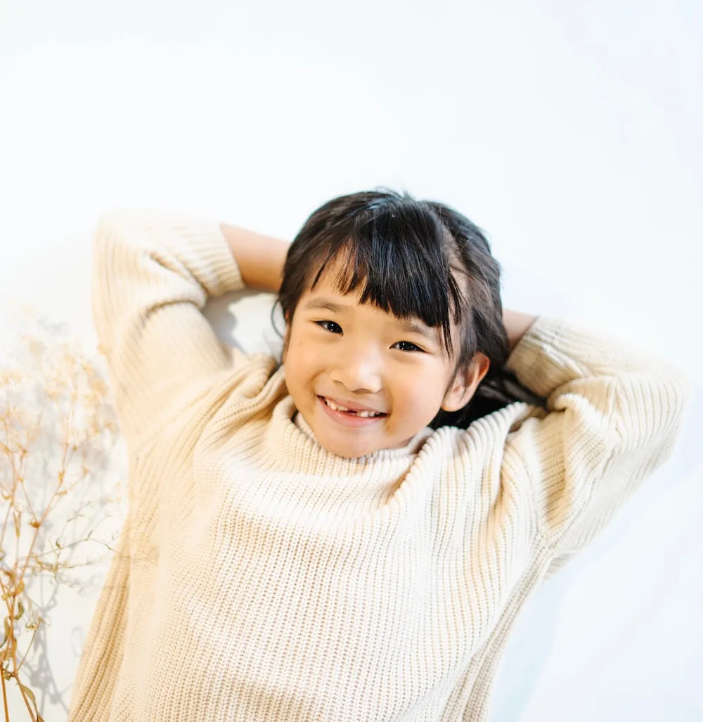 Belan.J Kids Knit Sweater - Cream