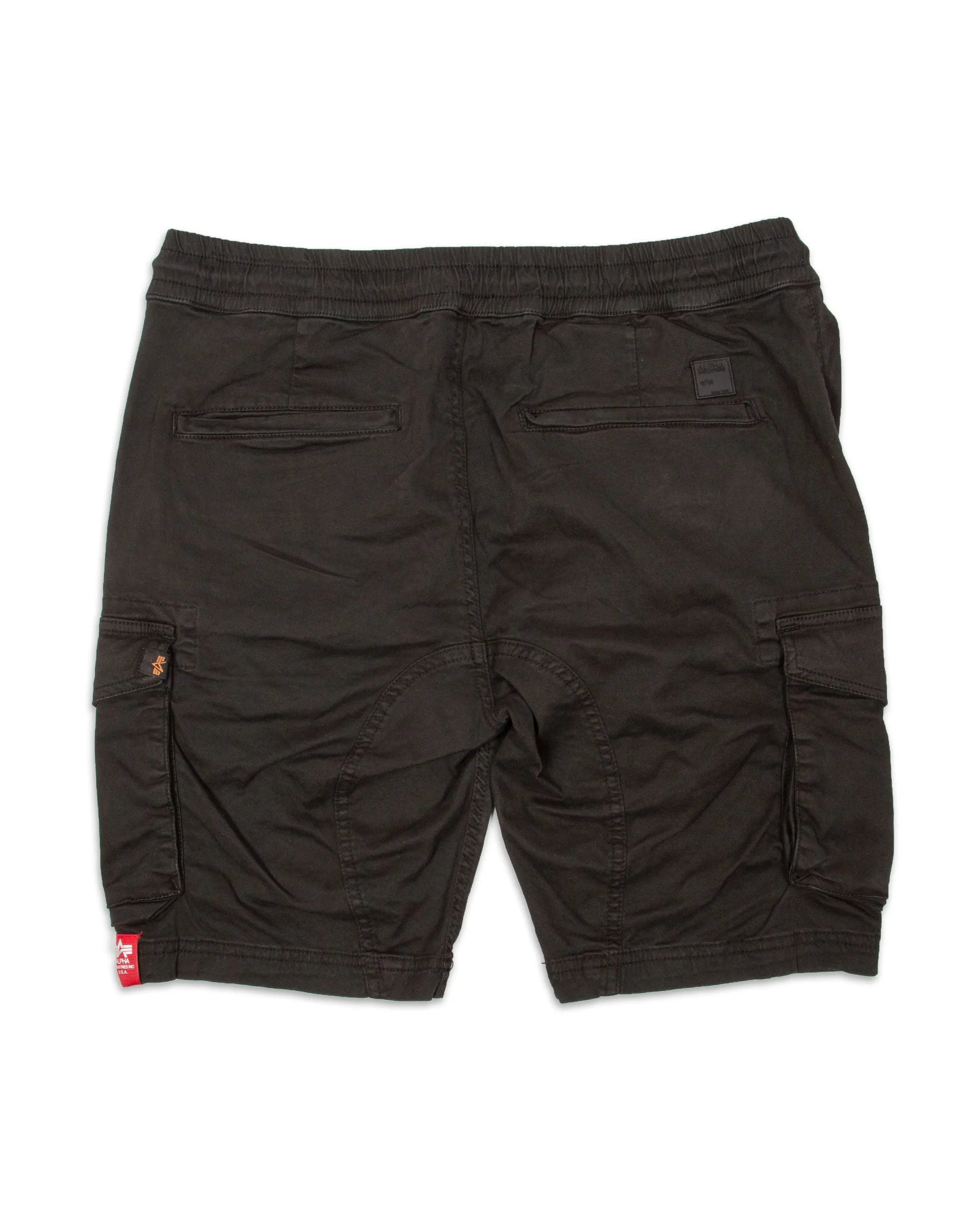 Bermuda Uomo Alpha Industries Cotton Twill Jogger Nero