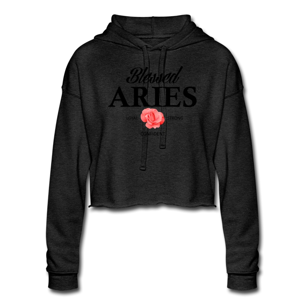 Blessed Aries Women's Cropped Hoodie