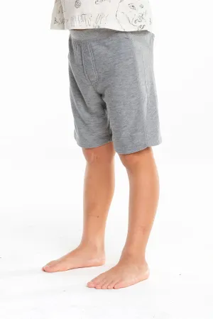 Boys Cozy Knit Rib Panel Shorts