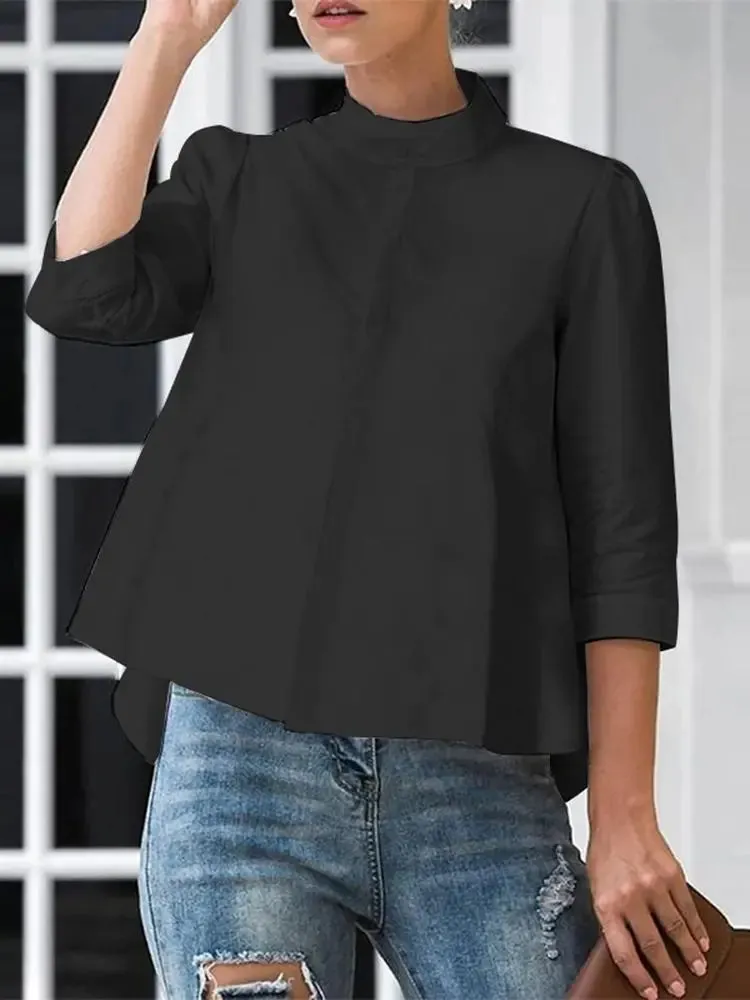 Chic 3/4 Sleeve Casual Blouse for Women