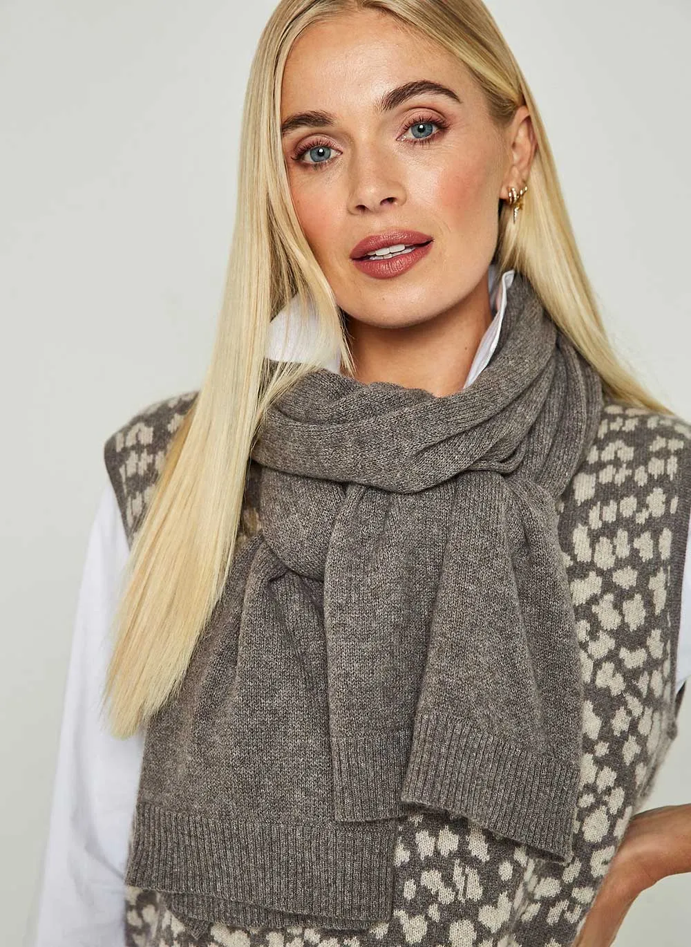 Classic Cashmere Scarf - Taupe