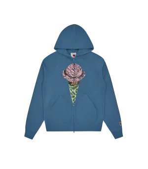 CONE ZIP HOOD - BLUE