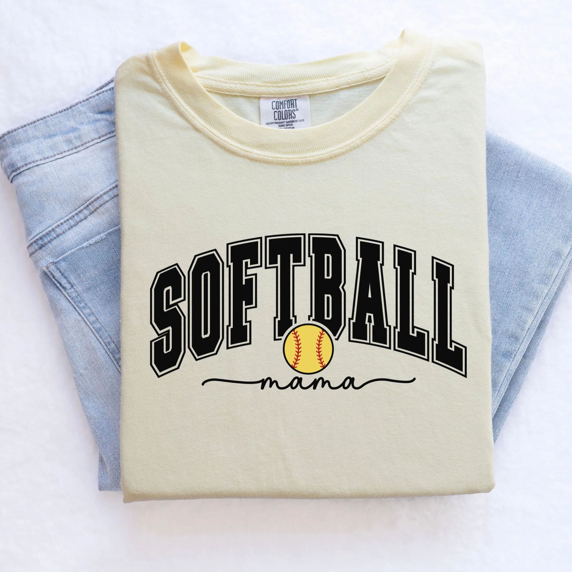 Cute Softball Mama Shirt