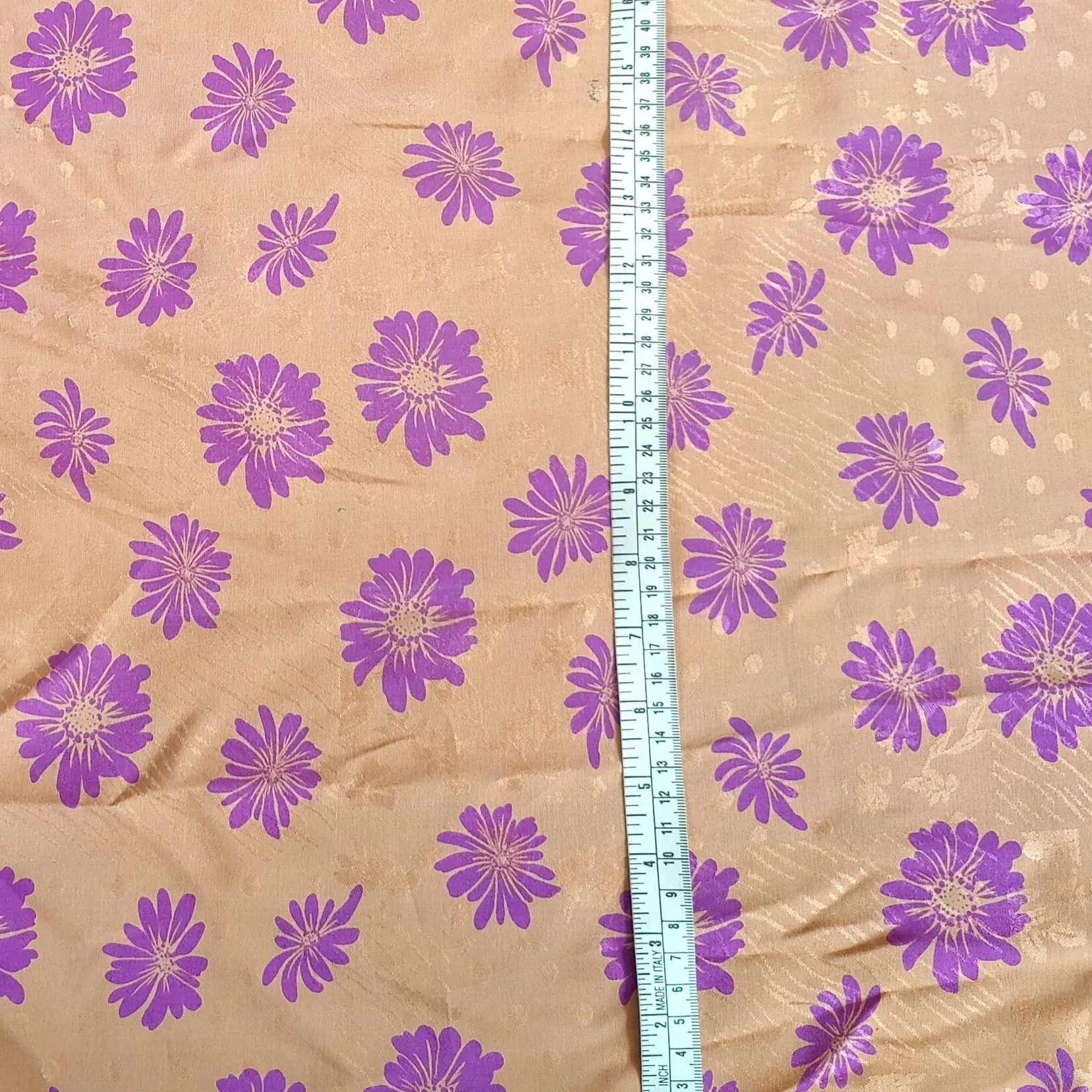 Deadstock Cotton Silk Jacquard Lawn - Hawaii Tropical Garden - SECONDS - END OF BOLT 55cm