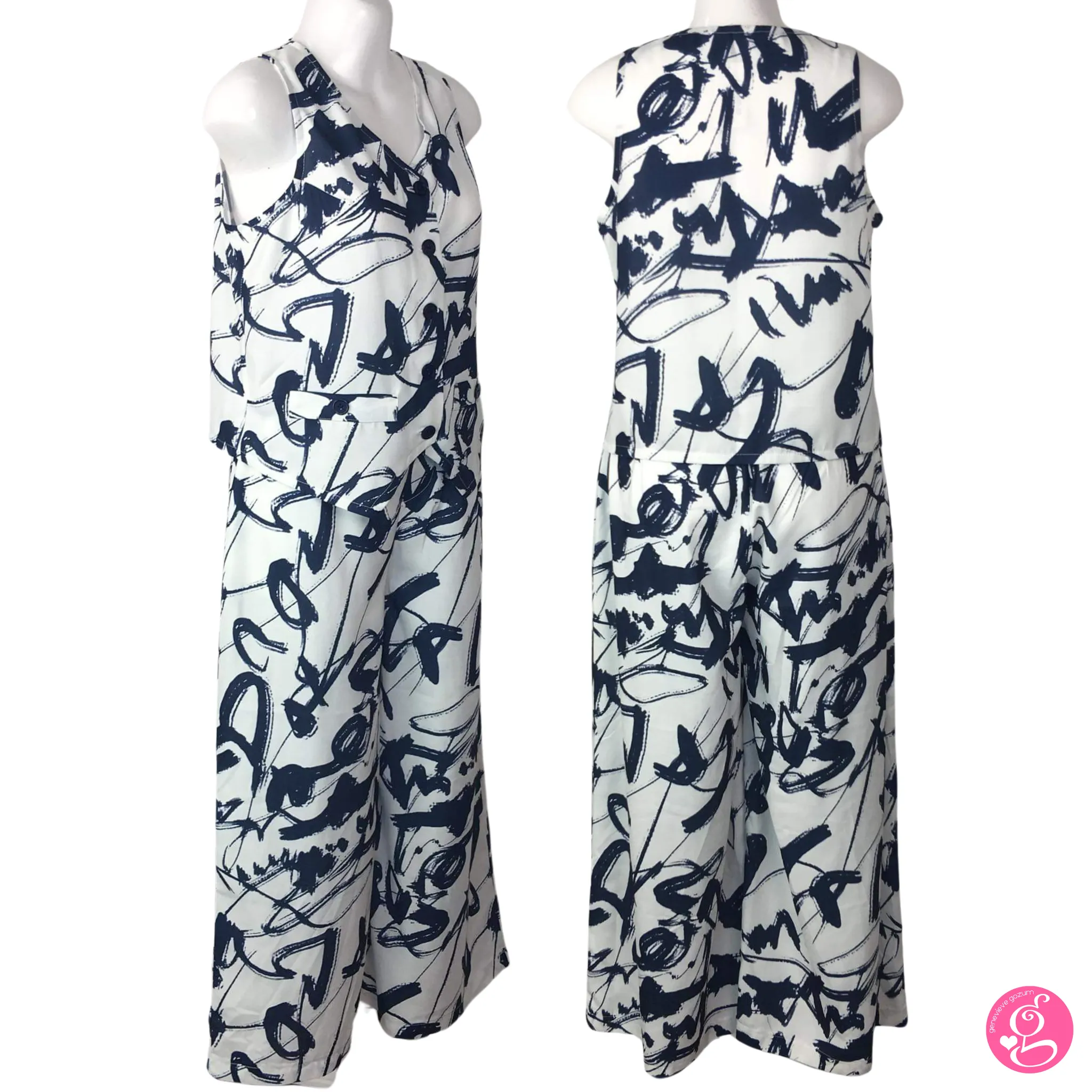 Diane Printed Vest & Pants