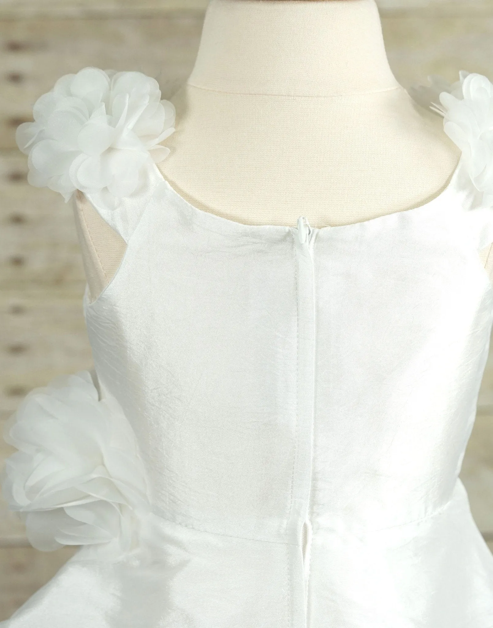 Fairy White Floral Tulle Dress - White