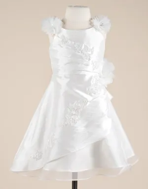 Fairy White Floral Tulle Dress - White