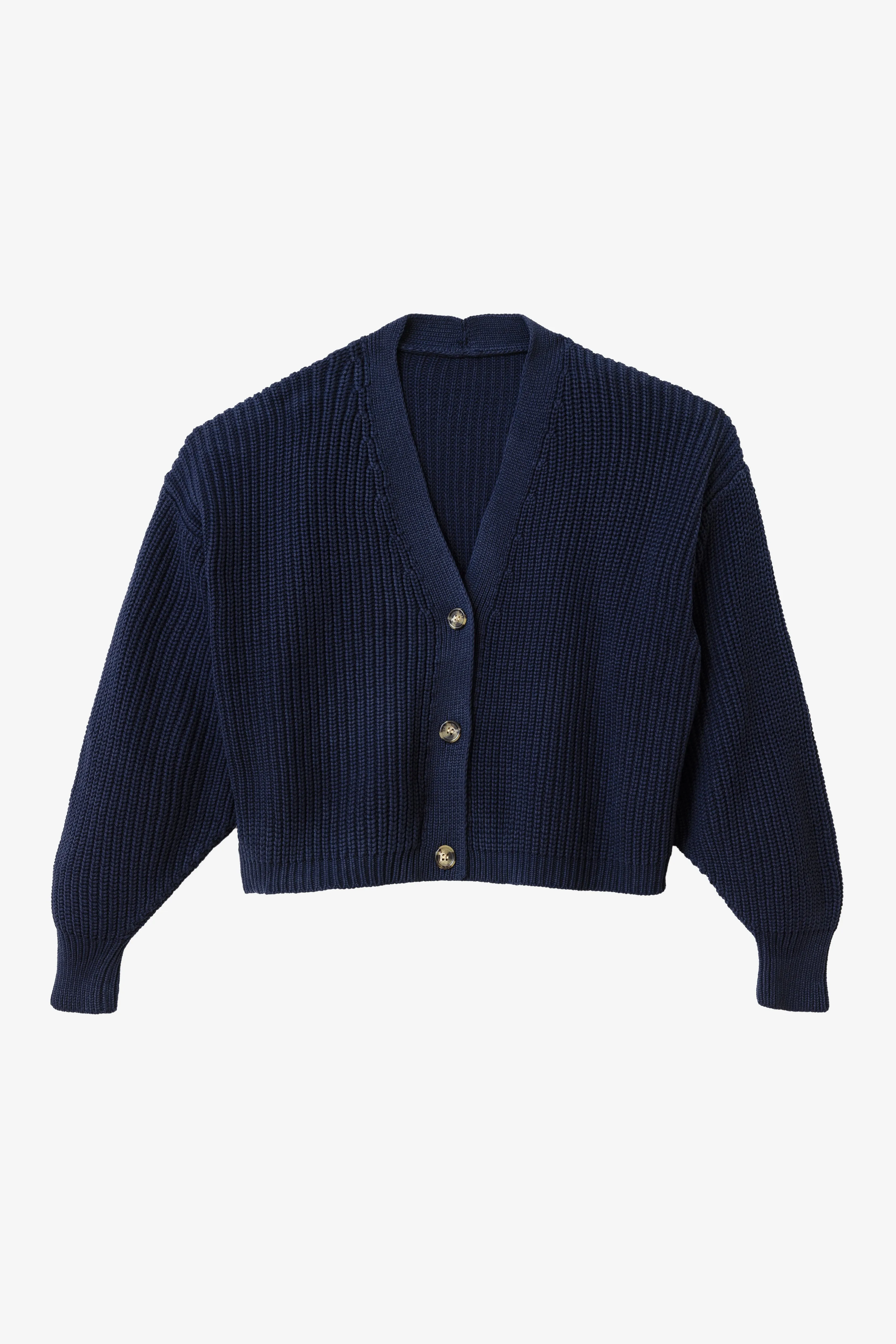 FM35GD - Fisherman Cropped Cardigan