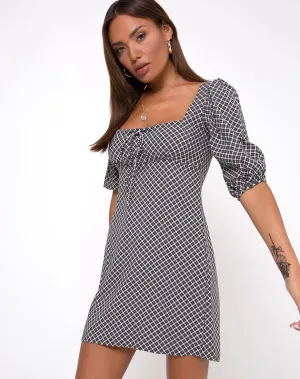 Giada Dress in Check it Out Black