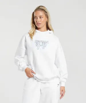 Gymshark Cherub Graphic Hoodie - White