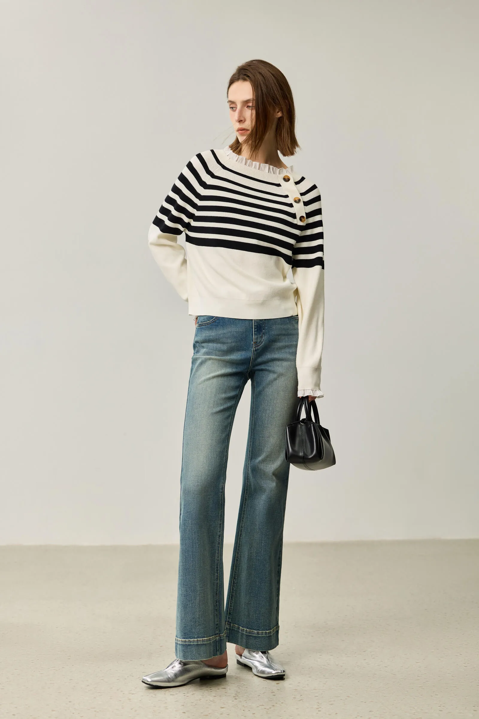 LILY French Relaxed Knit Sweater