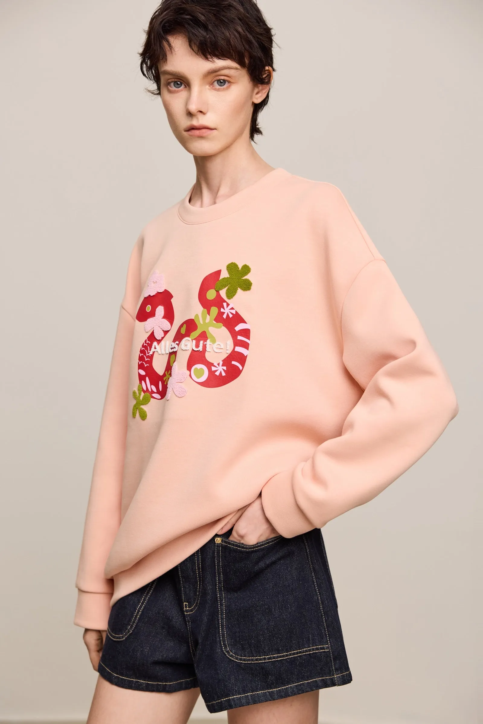 LILY New Year Snake Zodiac Sweatshirt