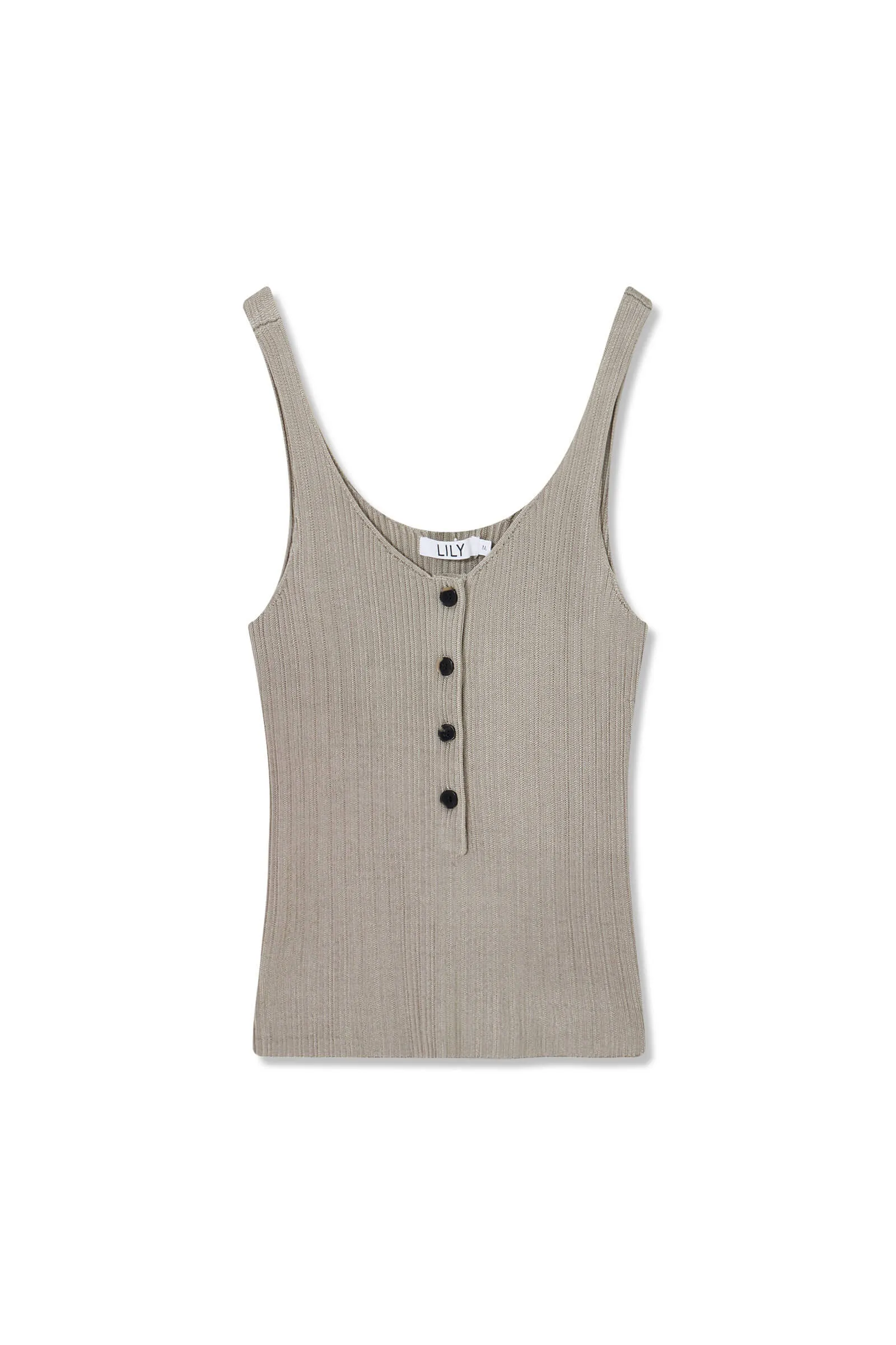 LILY Solid Color Knitted Camisole