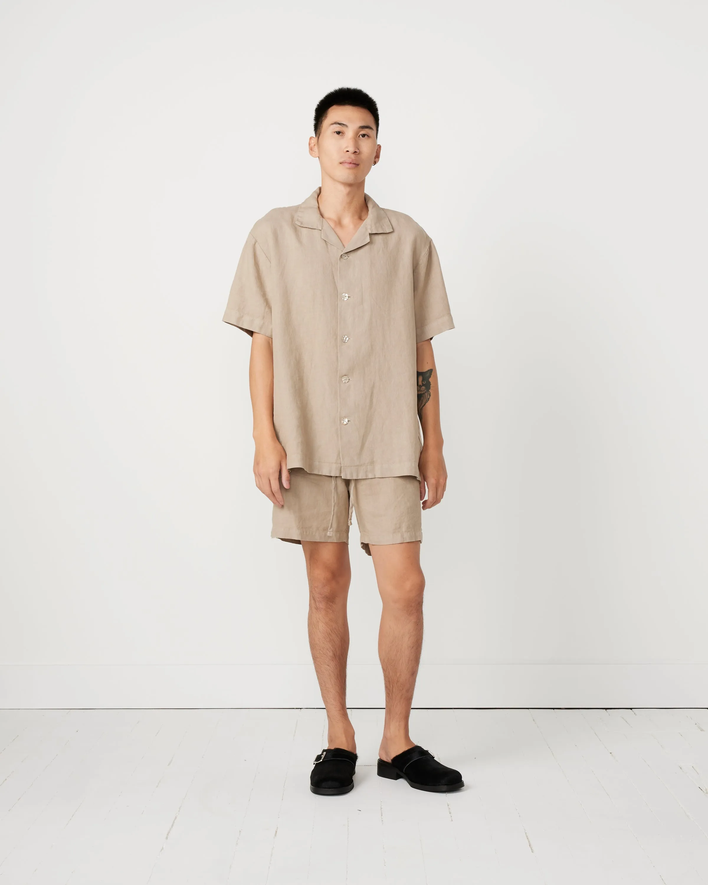 Linen Big SM Short in Desert