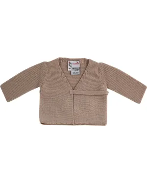 Little Royals Baby Tie-Front Sweater - Beige