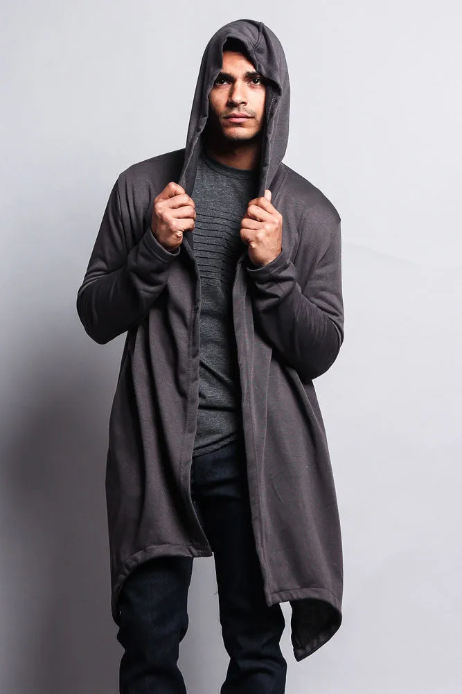 Long Length Drape Cape Cardigan Hoodie