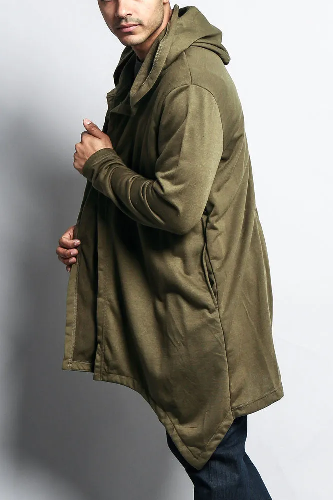 Long Length Drape Cape Cardigan Hoodie