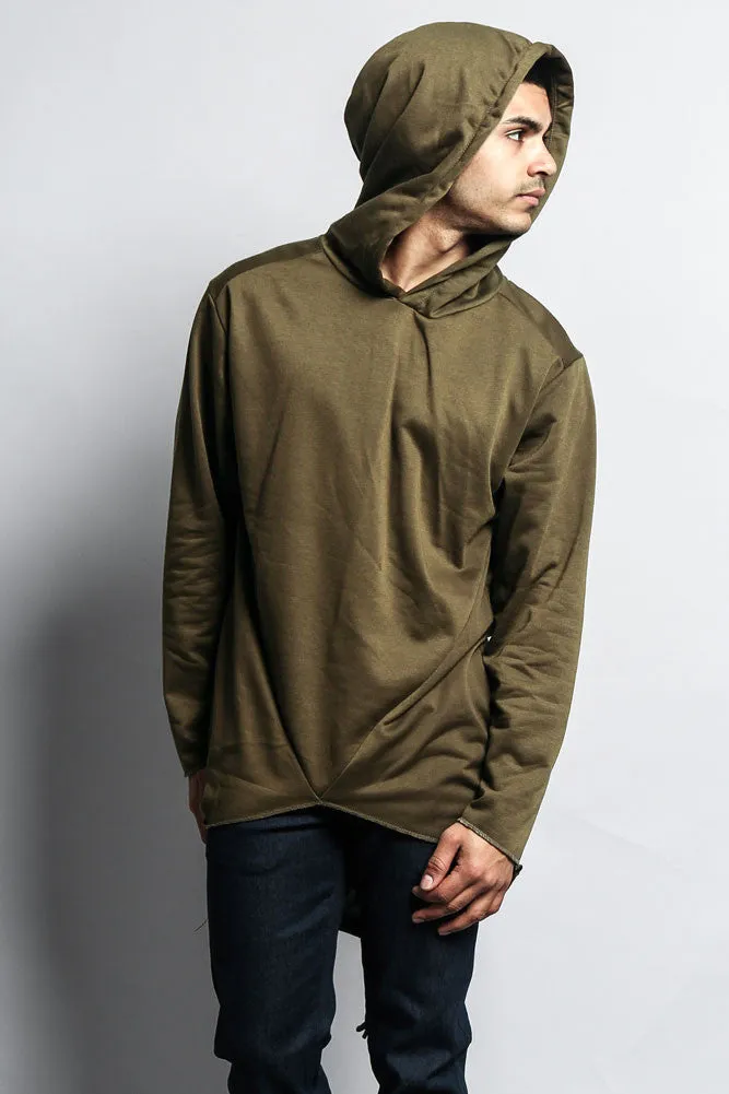 Long Length Fishtail Pullover Hoodie