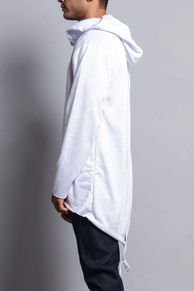 Long Length Fishtail Pullover Hoodie