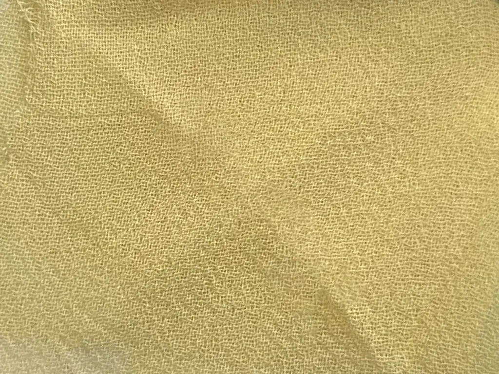 Macaroon Yellow Plain 60 Grams Georgette Fabric (Wholesale)