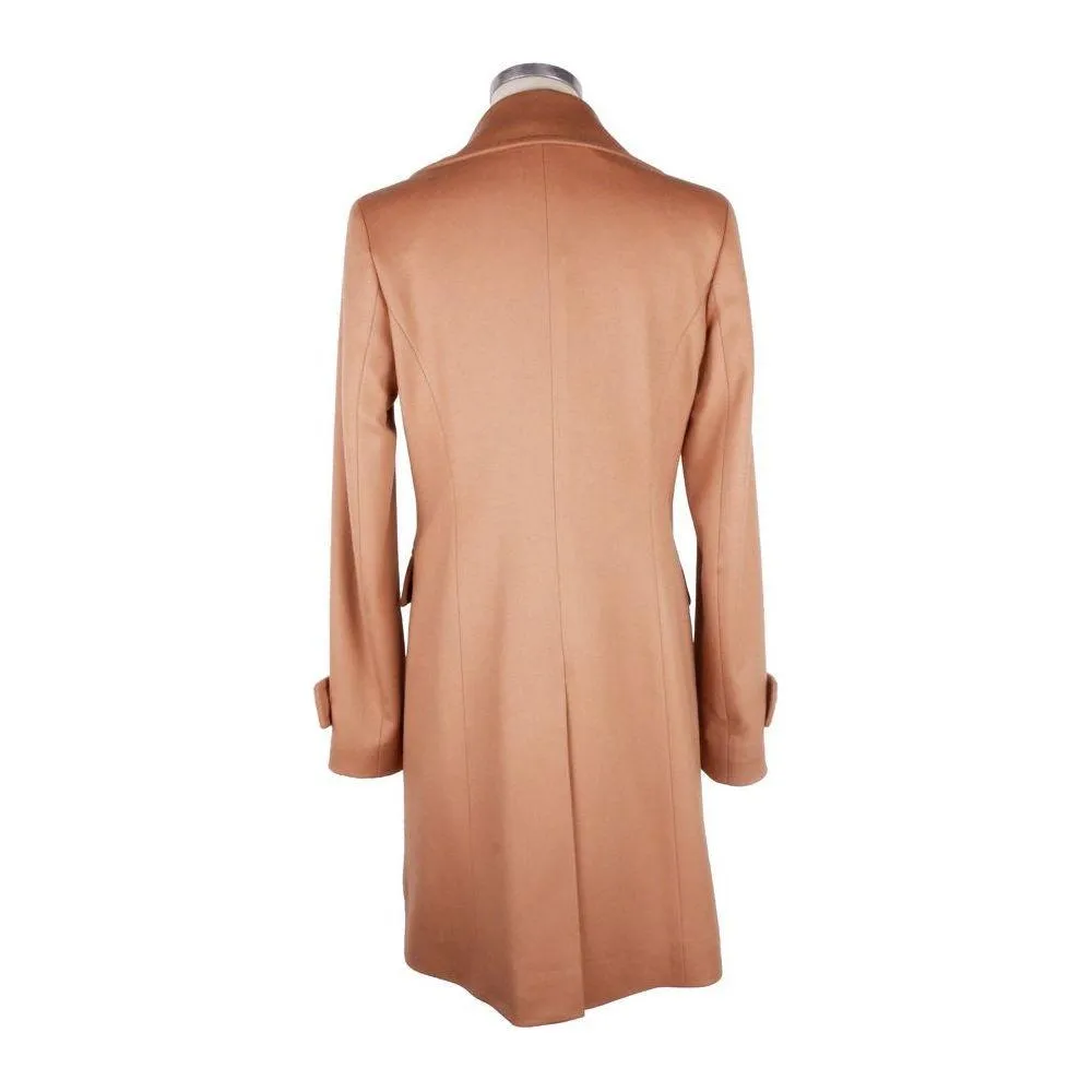 Made in Italy Beige Wool Women Coat