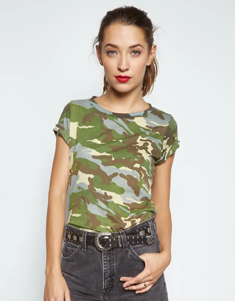 Michael Lauren Cliff Classic Tee in Vintage Camo