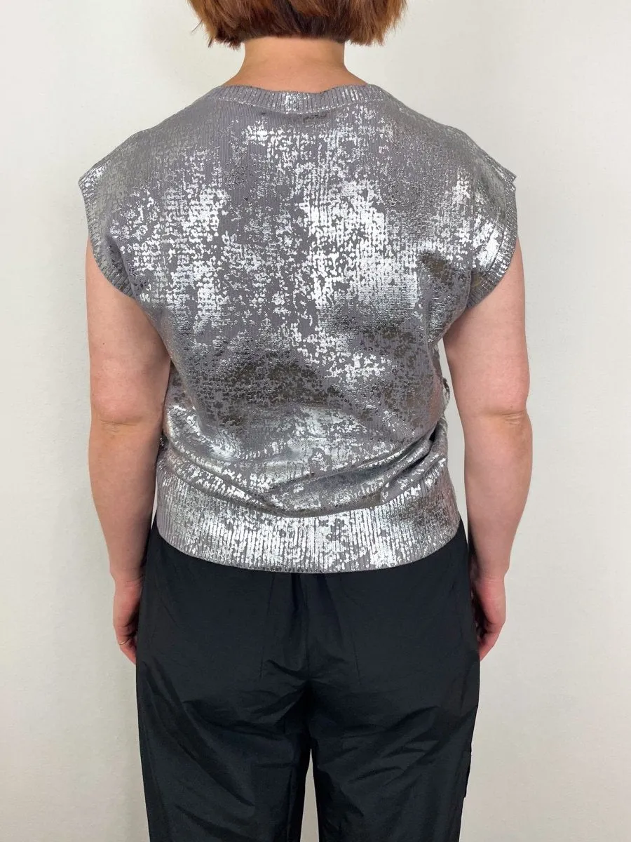 Reis Vest in Silver