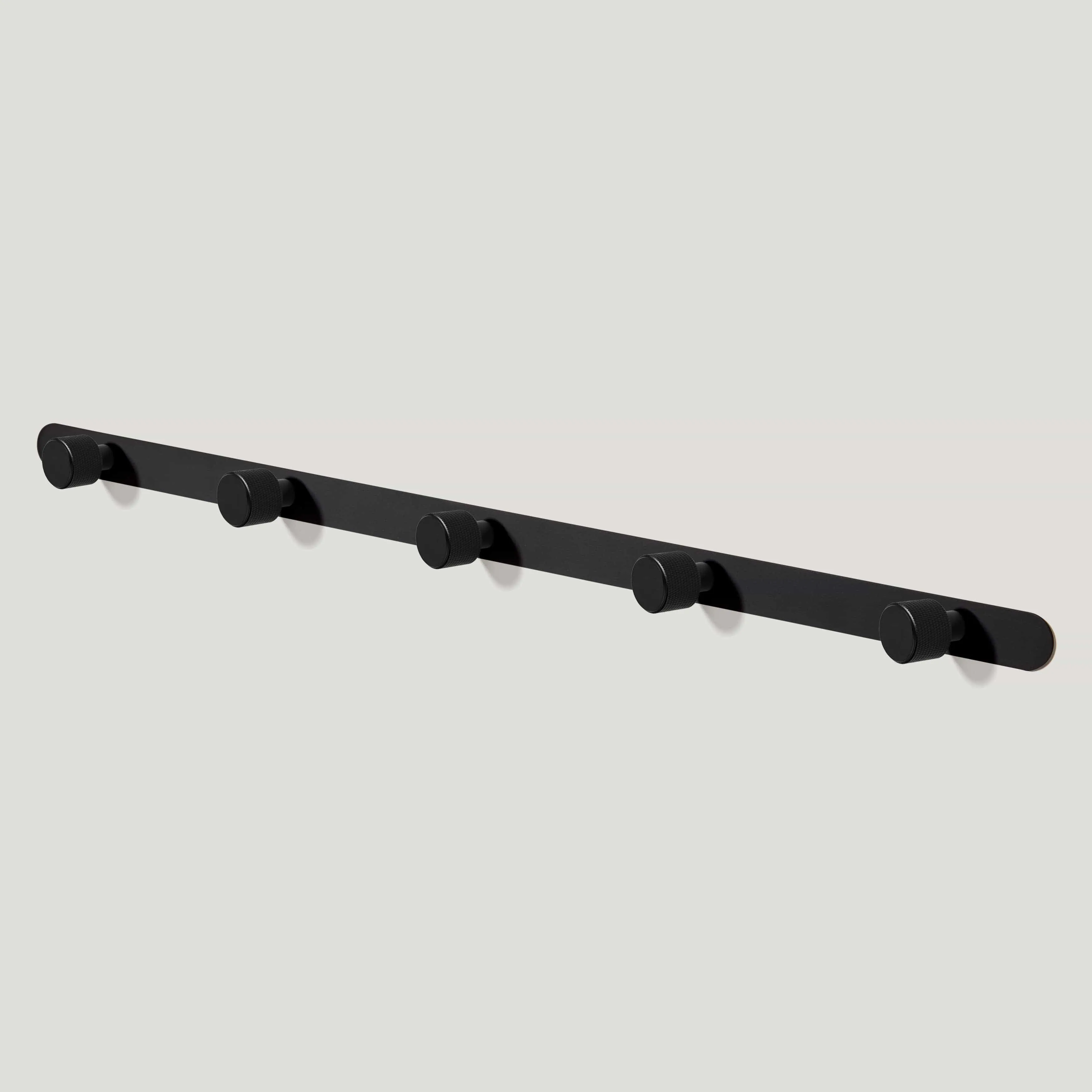 REVILL Metal Wall Mounted Coat Rack - Black