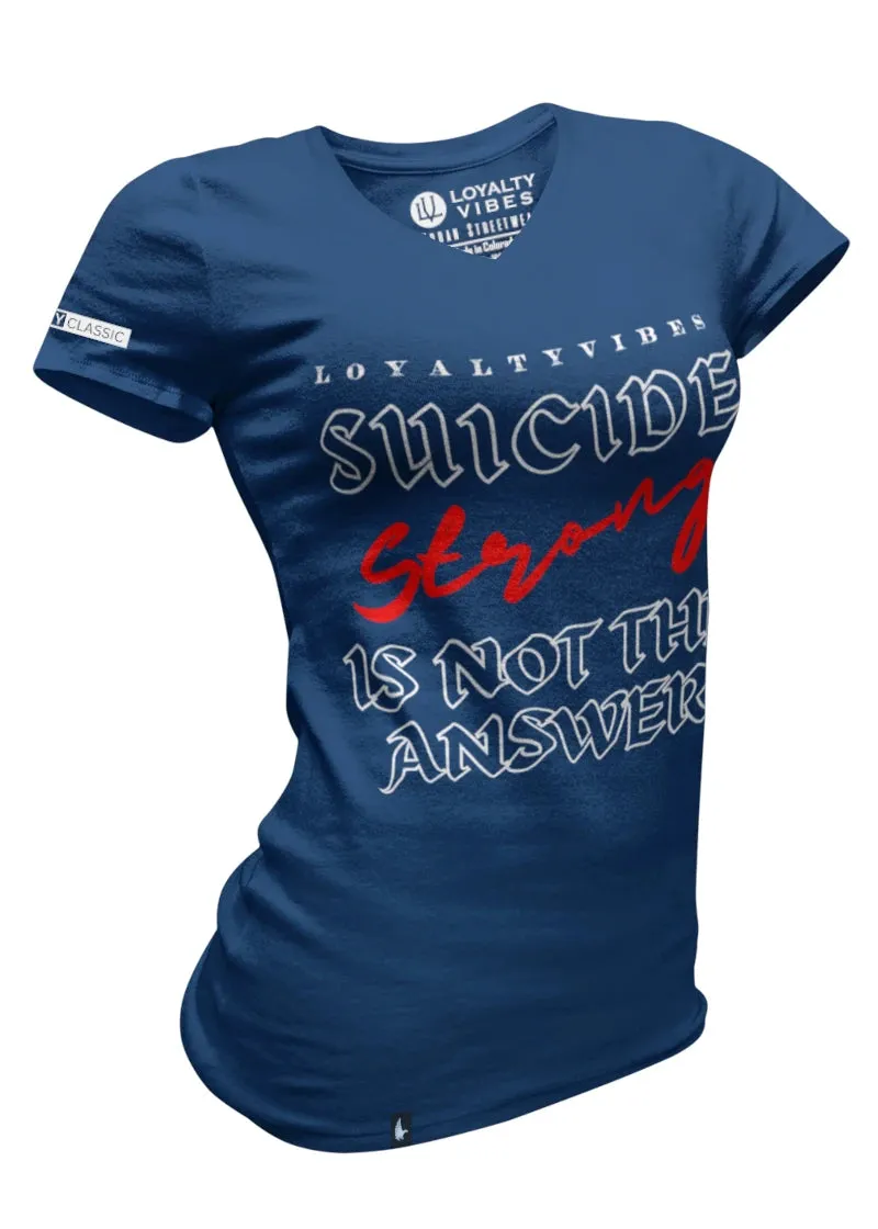 Suicide Stong V-Neck Tee