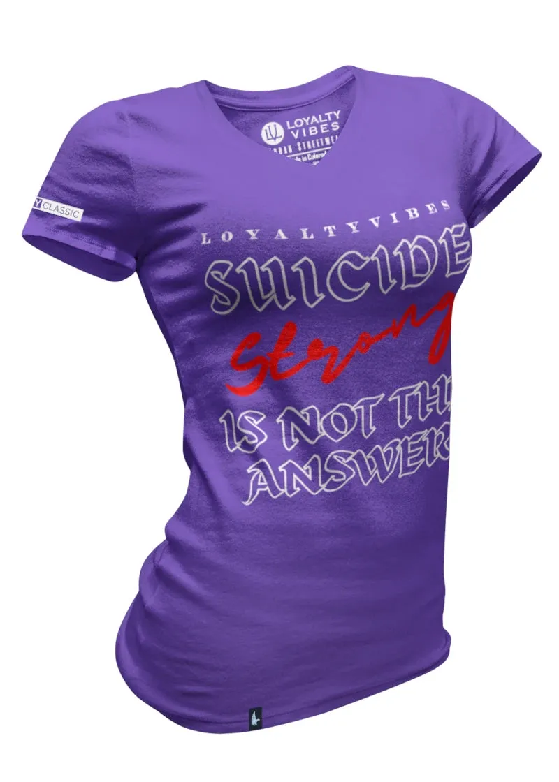 Suicide Stong V-Neck Tee