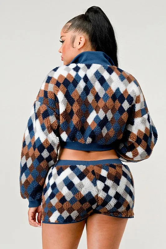 TEEK - CHECKER PRINT TWO PIECE SET