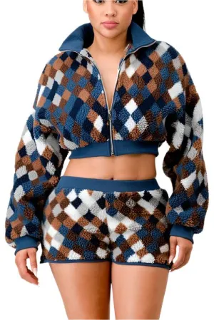 TEEK - CHECKER PRINT TWO PIECE SET