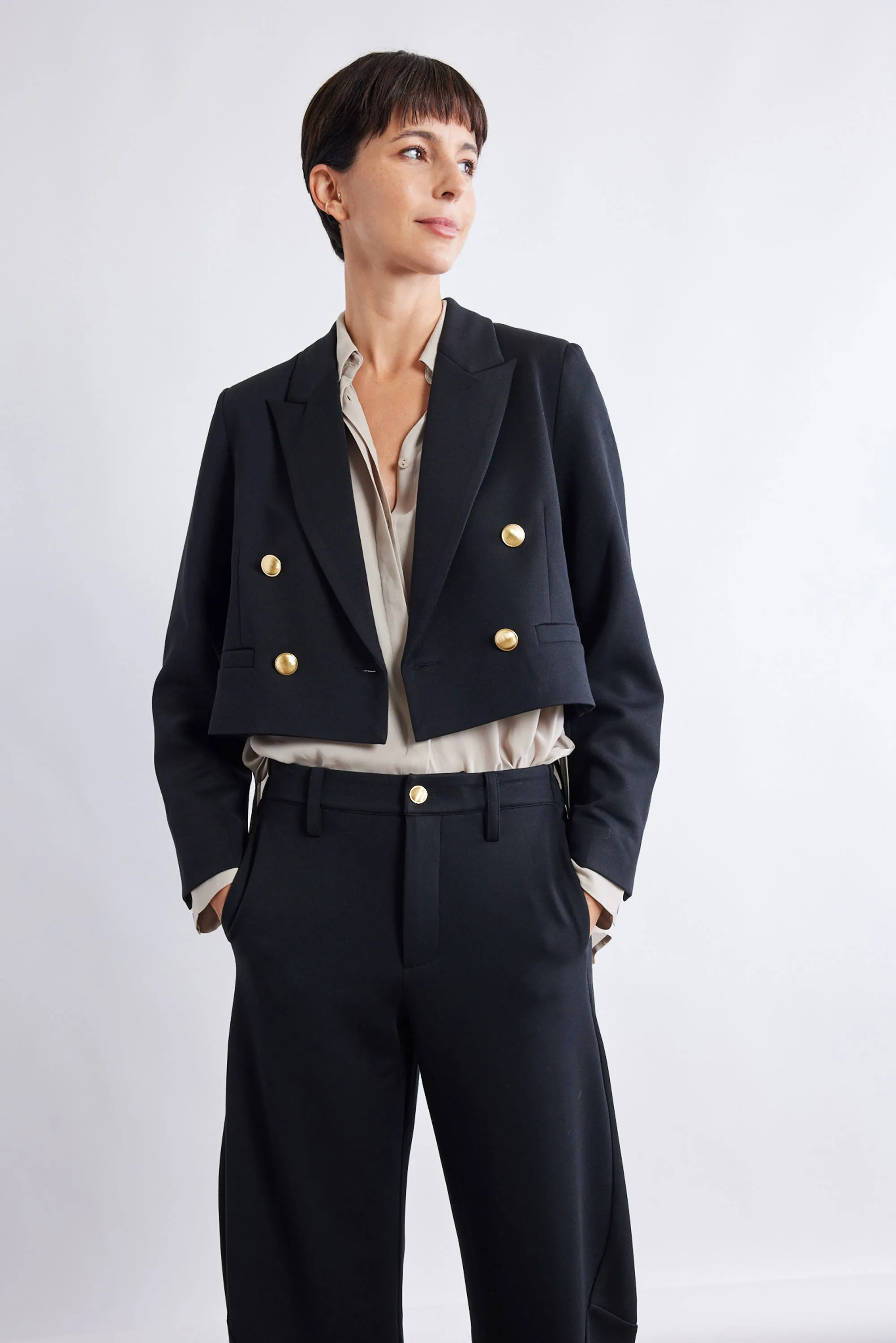 The Stretch Suit Cropped Blazer