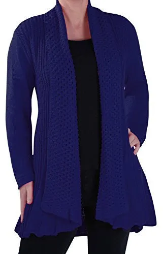 Vienna Crochet Knitted Waterfall Cardigan