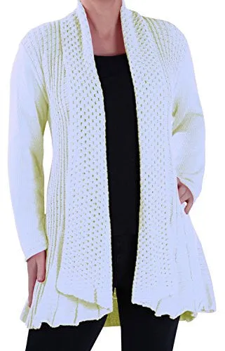 Vienna Crochet Knitted Waterfall Cardigan