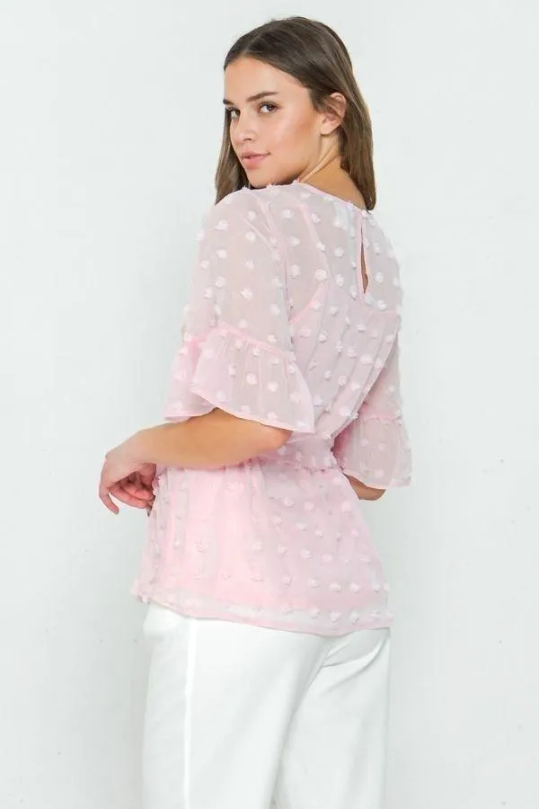 Women's A Pom-pom Top